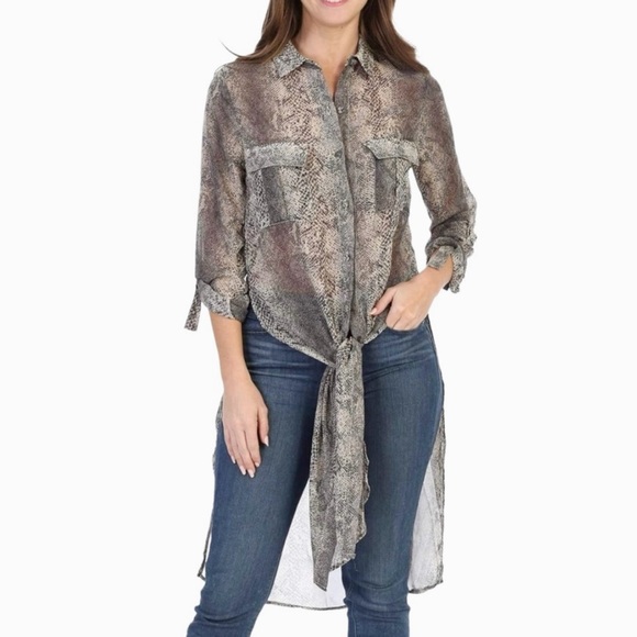 NWOT HAUTE PROJECT Animal Print Tunic Top Size Xl - Picture 4 of 15